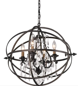 Troy Lighting Byron F2995-VBZ 20 inch Vintage Bronze Chandelier Ceiling Light - Picture 1 of 2