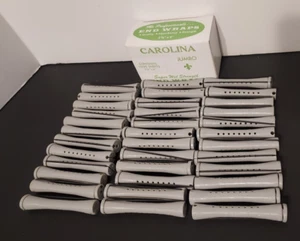 Unisex Lot of 58 Perm/Curler Gray Rollers  Carolina End Wraps Made in the USA - Picture 1 of 7
