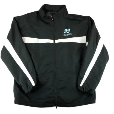 Chaqueta Chase Authentics NASCAR Carl Edwards 99 Racing Hombres Grande Negra Con Capucha Foto 1 de 4
