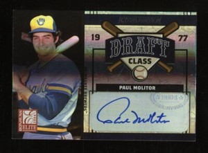 2004 Donruss Elite Extra Edition Draft Class Paul Molitor Harold Baines AUTO /25