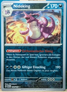 POKEMON - 151 - Nidoking - 034/165 - REVERSE HOLO - deutsch - Bild 1 von 1