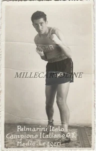 BOXING - Italian Boxer Palmarini Italo 1941 (Campione Italiano) Photo postcard - Picture 1 of 2