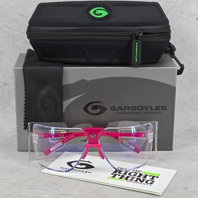 Очки солнцезащитные Gargoyles подлинные Arnold Terminator классические прозрачные линзы розовая оправа - Изображение 1 из 4
