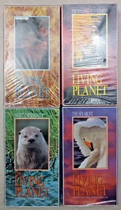 4x The Living Planet VHS New Worlds + Building Earth +Fresh Water + Sky Above - Picture 1 of 5