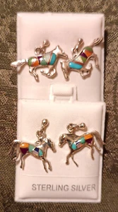 Sterling Silber Ohrringe zwei Paar - Bild 1 von 3