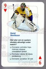 2006 Swedish Fair Play Respect Playing Card #46 Daniel Henriksson