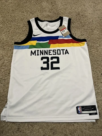 Karl-Anthony Towns Minnesota Timberwolves Nike City Edition Authentic Jersey 48L Cover