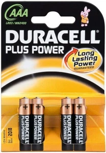 DURACELL LR03/AAA (Micro) (MN2400) Alkali-Mangan Batterie (Alkaline),1,5 V 4-Stk - Bild 1 von 2