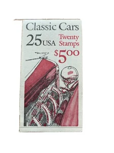 Classic Cars Booklet of 20 Stamps - MNH (#9) - Picture 1 of 3