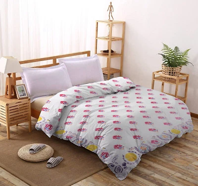 Indisch Vintage Blumenmuster 100% Baumwolle Steppdecke Set Tagesdecke Tagesdecke - Bild 1 von 2