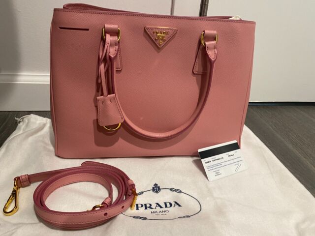 Prada Women's Saffiano Leather Shoulder Tote Handbag