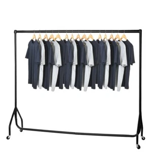 HEAVY DUTY CLOTHES RAIL GARMENT RACK HOME STORAGE DISPLAY 2ft 3ft 4ft 5ft 6ft - Picture 1 of 60
