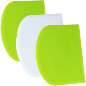 3-Piece Flexible Dough & Bench Scraper Set - Non-Slip Bakeware Tools - Picture 1 of 6