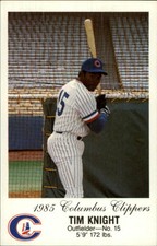 1985 Columbus Clippers Police #15 Tim Knight
