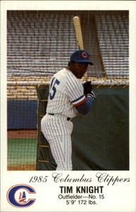 1985 Columbus Clippers Police #15 Tim Knight