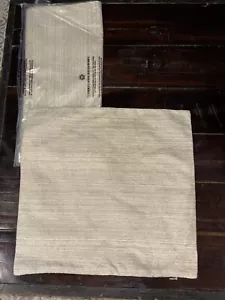 2 NEW Restoration Hardware 15087M RH pillow Cover shams Beige/Sand Color F970* - Picture 1 of 4