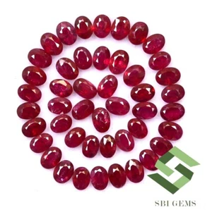 3.50x2.50 mm Natural Ruby Oval Cut Lot 25 Pcs 3.46 CTS Mozambique Loose Gemstone - Picture 1 of 6
