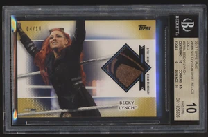 Camiseta 2017 Topps WWE Women's Division Relic Gold/10 Becky Lynch BGS 10 - Imagen 1 de 2
