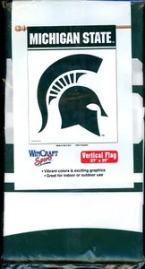 WINCRAFT VERTICAL FLAG 27 x 37" MICHIGAN STATE - Picture 1 of 2