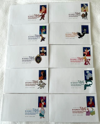 US 5213-5222 DISNEY VILLAINS (set of 10) DCP FDC 2017 - Forever Stamps - Image 1 of 3