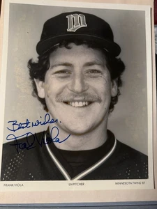 !984 Autogrammfoto von Minnesota Twins HOF Krug Frank Viola - Bild 1 von 1