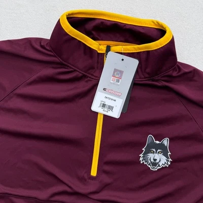 Пуловер Loyola Ramblers Colosseum мужской L большой с длинным рукавом 1/4 на молнии Wolf - Изображение 1 из 4