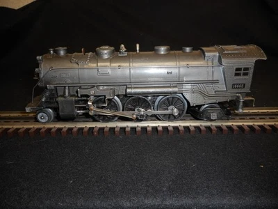 LIONEL #1666E (2-6-2) LOCOMOTIVE (027) (1938-1942)--TESTED (GUNMETAL GRAY) - Image 1 of 4