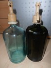 2 x alte Siphonflaschen-Deko Sodaflaschen.Antik Vintage