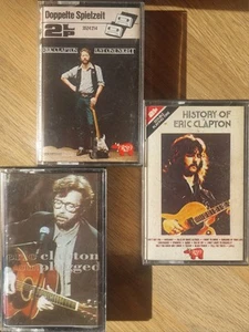 3 x ERIC CLAPTON Cassette Tape Albums ☆Job Lot/Bundle - All Pictured!☆ - Picture 1 of 9