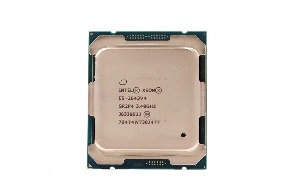 Procesador CPU Intel Xeon E5-2643 v4 3,40 GHz 6 núcleos 20 MB LGA 2011-3 P/N: SR2P4 Foto 1 de 2