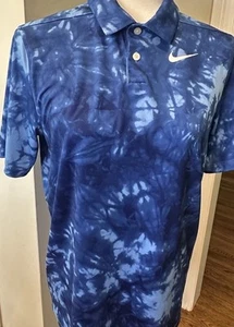 Boys XL Nike Dri-Fit Camo Tie Dye Geometric AOP Pattern Tennis Golf Polo Shirt - Picture 1 of 5