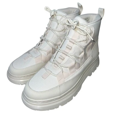 Dr. Martens Boury Ivory Combat Utility Boots Men’s 11 Women’s 12 LA004 New - Image 1 of 4