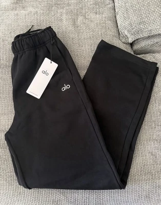 Pantalones deportivos ALO Accolades de pierna recta con logotipo en negro - para mujer talla XS Foto 1 de 4