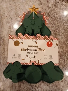 Weihnachten Silikon Backformen, 7 Hohlräume Antihaft Urlaub Form Tablett, Neu - Bild 1 von 2