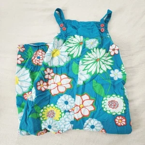 Mini Boden blue floral romper pantsuit kids 9 10 colorful summery - Picture 1 of 6