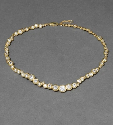 Authentic Alexis Bittar Asterales Gold Riviera Necklace N10 - Image 1 of 4