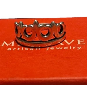Retired James Avery Tiara Crown Ring Size 6.5 Sterling Silver 925 - Picture 1 of 5