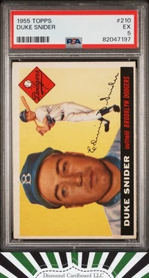1955 Topps #210 Duke Snider PSA 5 - Imagem 1 de 2