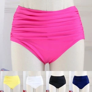 Women High Waisted Bikini Bottoms Swim Briefs Beach Shorts Boardshorts Swimwear - Picture 1 of 7