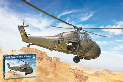 KIT MODELLINO ELICOTTERO MILITARE ITALERI HUS-1 SEA HORSE/UH-34 D SCALA 1/43 - Immagine 1 di 4