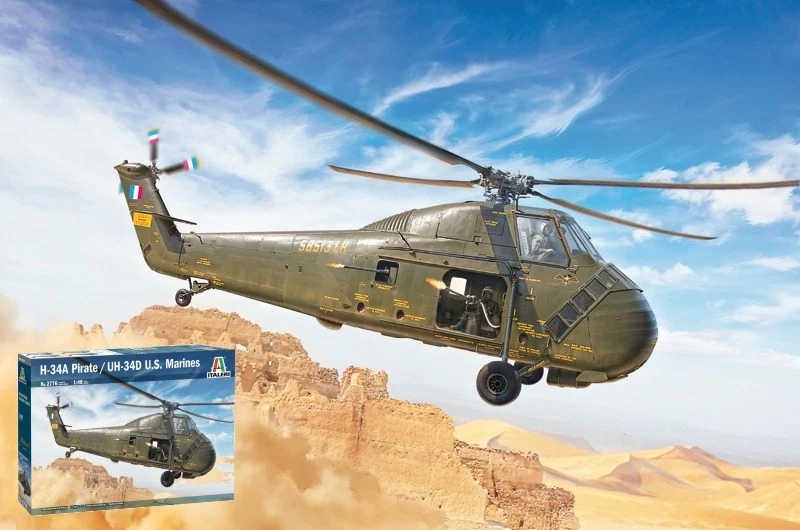 Italeri Hus-1 Sea Horse/uh-34 D Kit 1 43 It2776