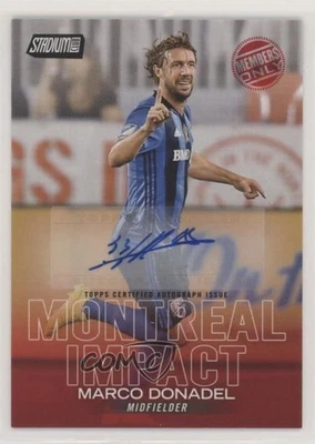 2018 Topps Stadium Club MLS Members Only Auto /25 Marco Donadel #4 Auto - Image 1 of 2