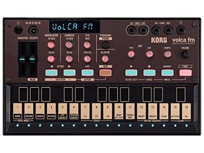 KORG FM synthesizer, 6 voices, chorus, reverb, battery powered, built-in speaker - Image 1 of 4