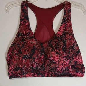 Tek Gear Women's Red and Black Light Support Sports Bra Size 3X - Picture 1 of 3