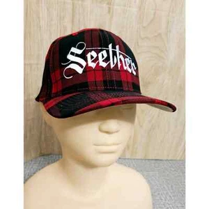 Seether Band Hut rot Tartan kariert flexible Passform Yupoong Größe S-M - Bild 1 von 8