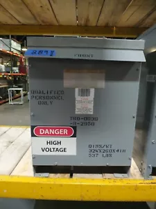 GE - 9T23B3872 - 30 kVA 3 PH TRANSFORMER 480 HV - 208/120 LV - #289 - Picture 1 of 7