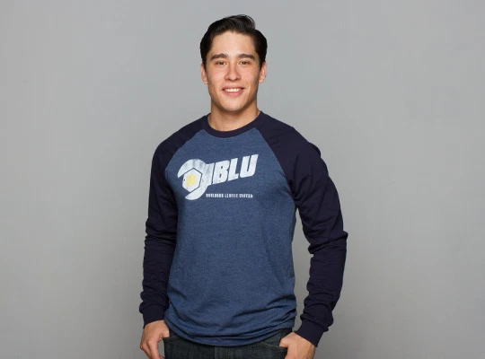  Oficial Team Fortress 2 Blu Team Raglan X-Large - Nuevo  Foto 1 de 1