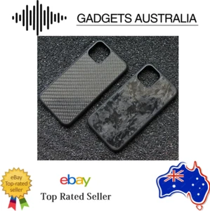 iPhone 13 Genuine Forged Carbon Fiber Case Real iPhone XS 11 12 13 Pro Max Mini - Picture 1 of 15