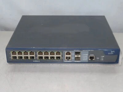 Conmutador 3Com SuperStack 3 4200 3CR17342-91 3Com 4210 PWR Conmutador PoE de 18 puertos Foto 1 de 4