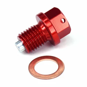 M12mm*15mm*P1.5mm Aluminum Magnetic Oil Drain Plug Bolt CNC New - Picture 1 of 5